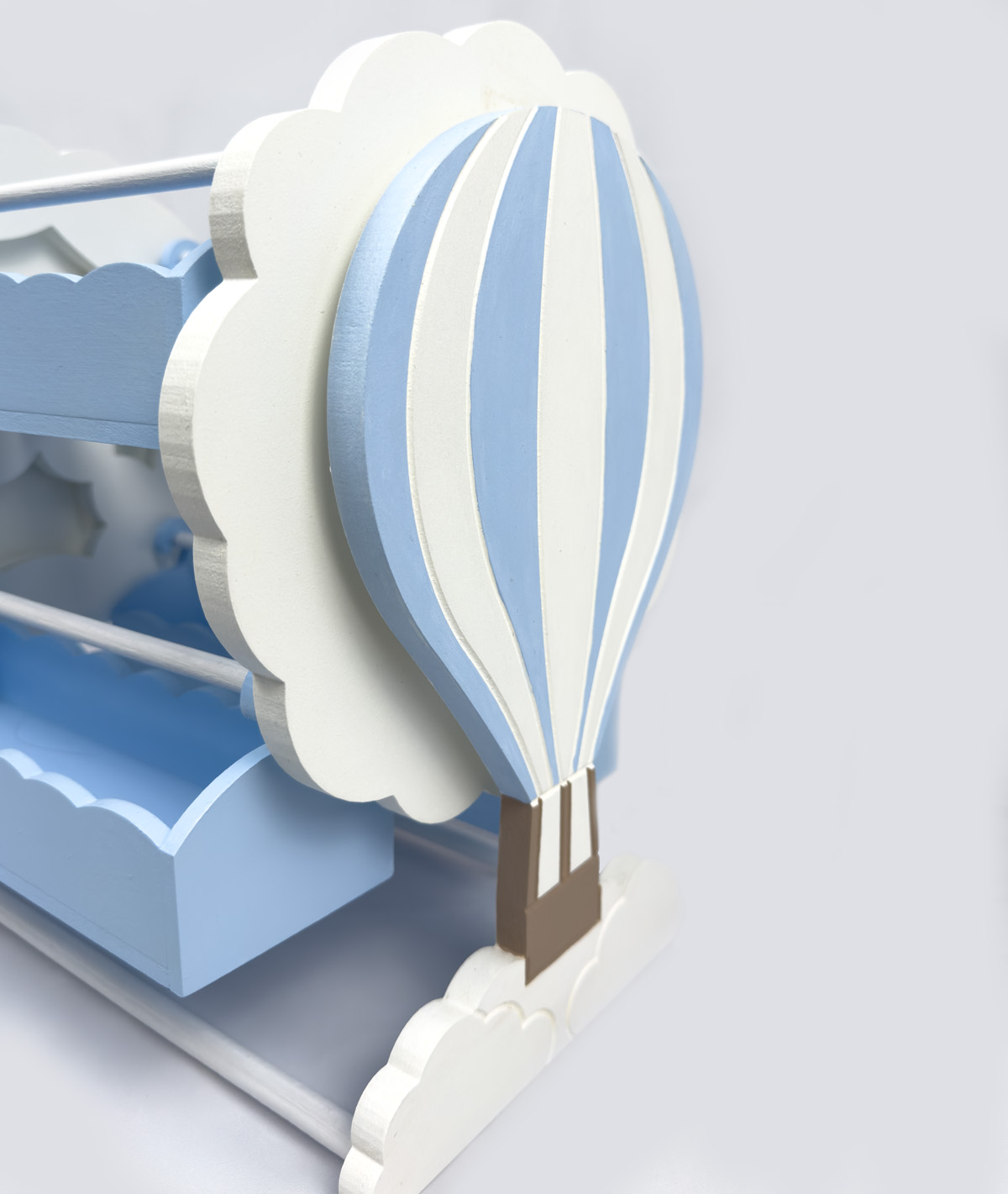 Roue à bonbons montgolfière bleu – Image 2