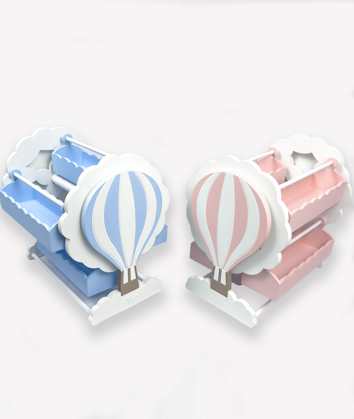 Roue à bonbons montgolfière bleu – Image 4