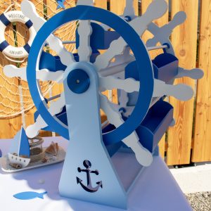 Roue à bonbons gouvernail