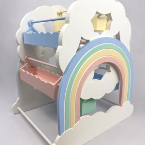 Roue à bonbons arc en ciel pastel