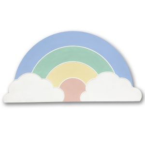 Panneau arc-en-ciel pastel